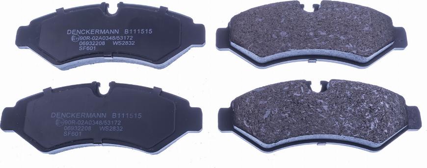 Denckermann B111515 - Set placute frana,frana disc aaoparts.ro