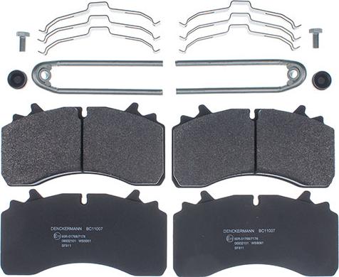 Denckermann BC11007 - Set placute frana,frana disc aaoparts.ro
