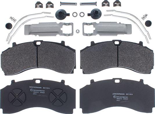 Denckermann BC11014 - Set placute frana,frana disc aaoparts.ro