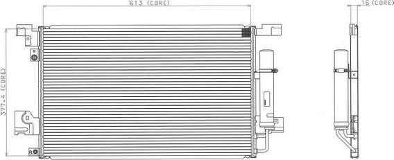 Denso A477-A364 - Condensator, climatizare aaoparts.ro