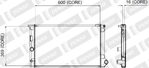 Denso A221-A331 - Radiator, racire motor aaoparts.ro