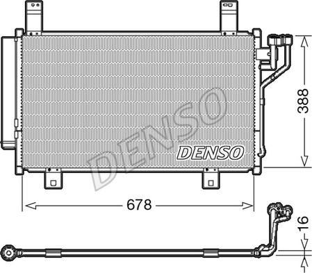 Denso DCN44009 - Condensator, climatizare aaoparts.ro