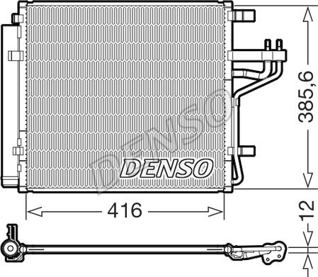Denso DCN43014 - Condensator, climatizare aaoparts.ro