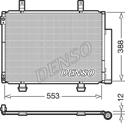 Denso DCN47007 - Condensator, climatizare aaoparts.ro
