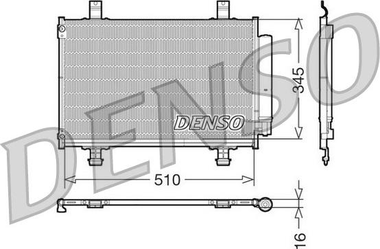 Denso DCN47010 - Condensator, climatizare aaoparts.ro