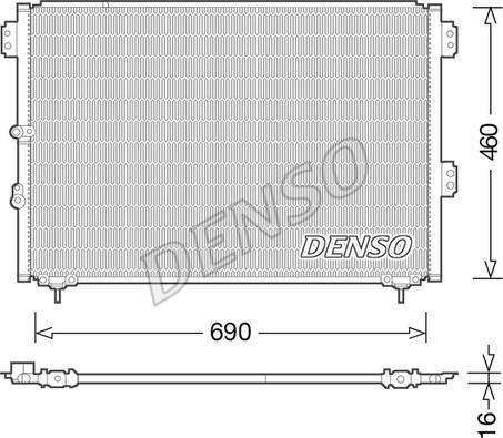 Denso DCN50033 - Condensator, climatizare aaoparts.ro