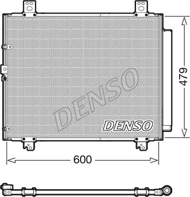 Denso DCN50118 - Condensator, climatizare aaoparts.ro
