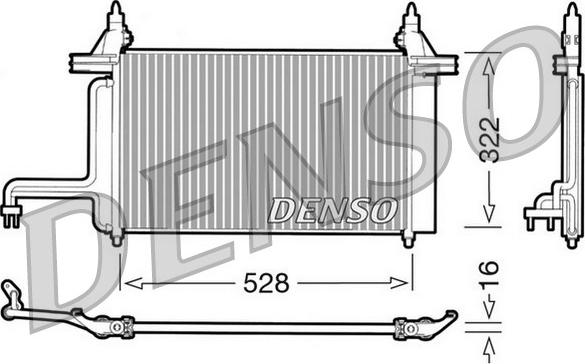 Denso DCN09130 - Condensator, climatizare aaoparts.ro