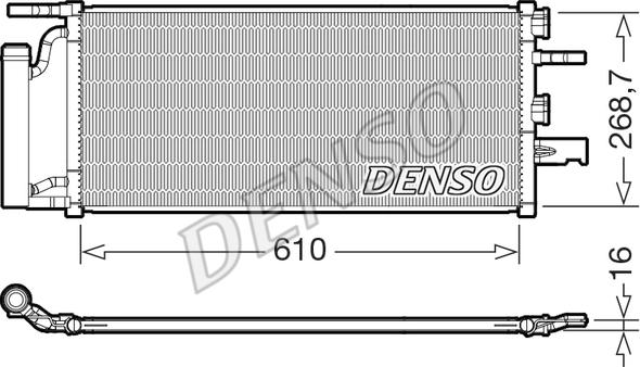 Denso DCN05036 - Condensator, climatizare aaoparts.ro