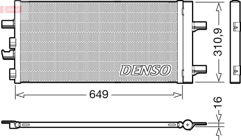 Denso DCN05104 - Condensator, climatizare aaoparts.ro
