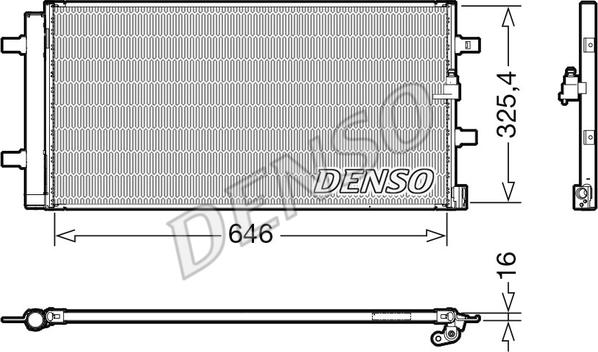 Denso DCN02041 - Condensator, climatizare aaoparts.ro