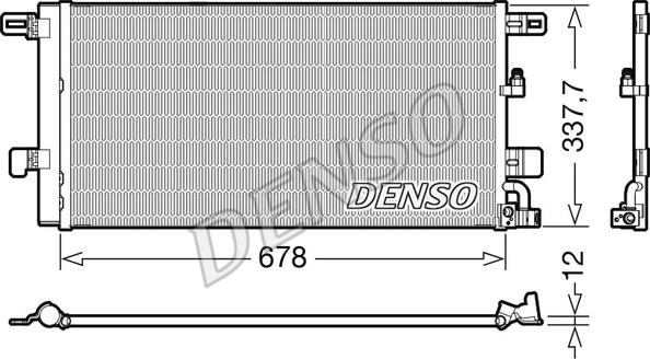 Denso DCN02001 - Condensator, climatizare aaoparts.ro