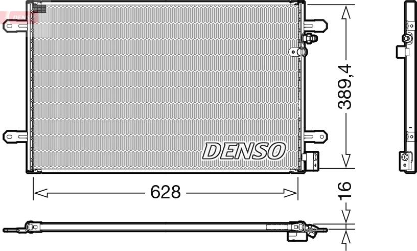 Denso DCN02037 - Condensator, climatizare aaoparts.ro