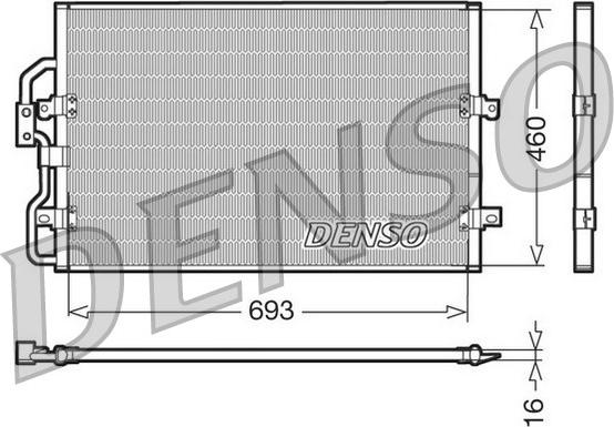 Denso DCN07040 - Condensator, climatizare aaoparts.ro