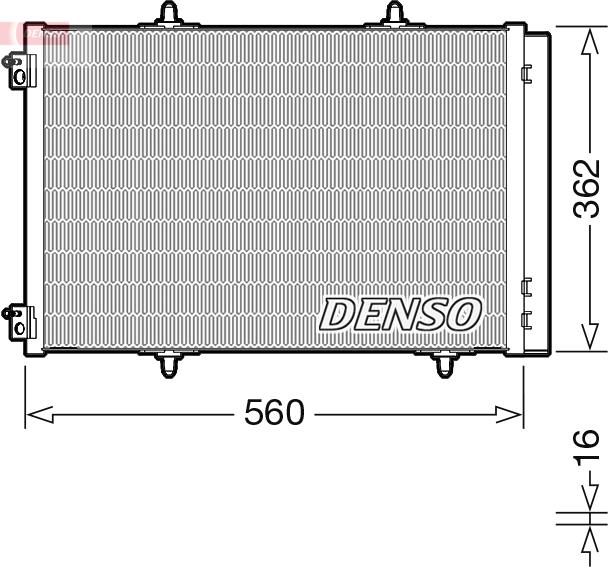 Denso DCN07061 - Condensator, climatizare aaoparts.ro