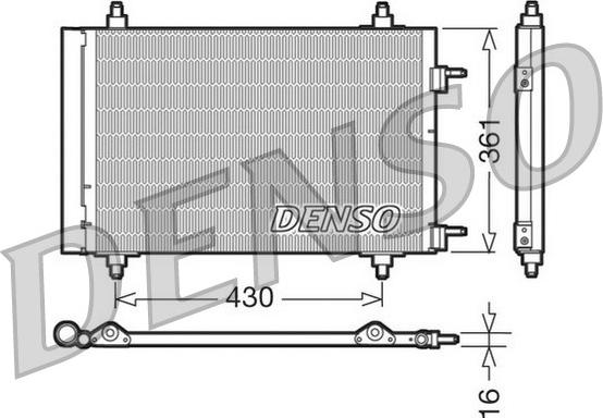 Denso DCN07019 - Condensator, climatizare aaoparts.ro