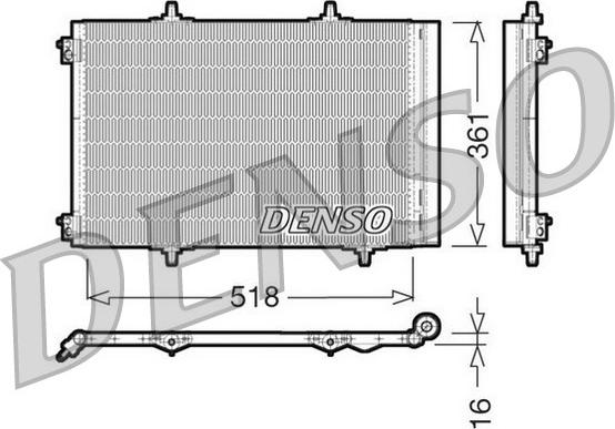 Denso DCN07013 - Condensator, climatizare aaoparts.ro