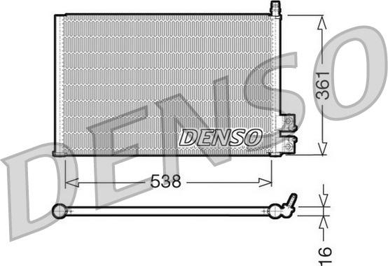 Denso DCN10021 - Condensator, climatizare aaoparts.ro