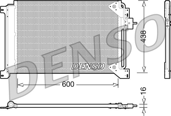 Denso DCN12004 - Condensator, climatizare aaoparts.ro