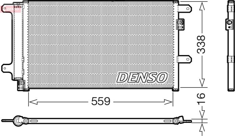 Denso DCN12007 - Condensator, climatizare aaoparts.ro