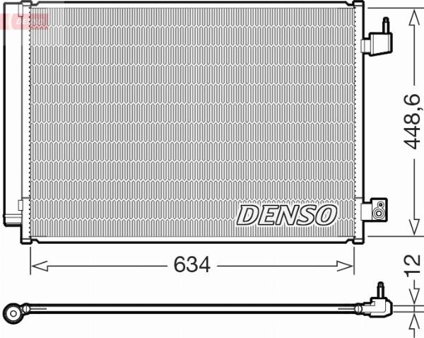 Denso DCN17031 - Condensator, climatizare aaoparts.ro