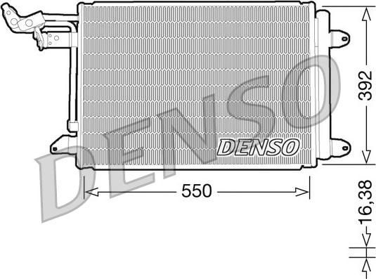 Denso DCN32002 - Condensator, climatizare aaoparts.ro