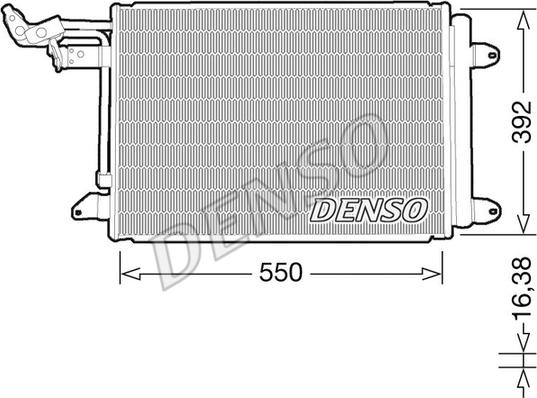 Denso DCN32032 - Condensator, climatizare aaoparts.ro