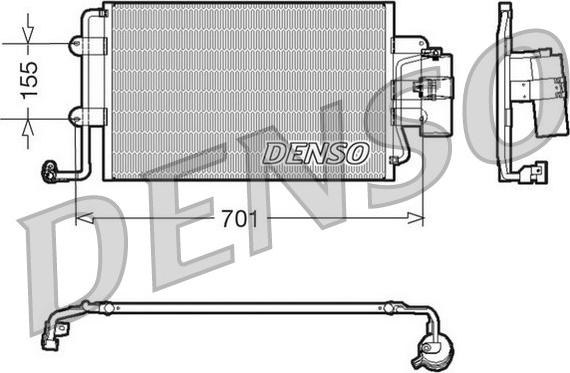 Denso DCN32025 - Condensator, climatizare aaoparts.ro