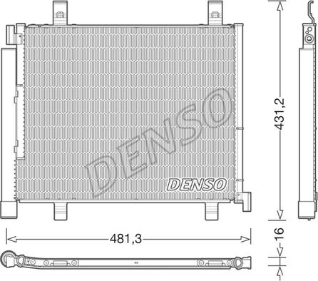 Denso DCN32023 - Condensator, climatizare aaoparts.ro