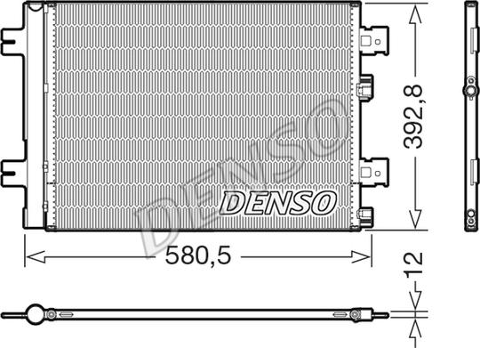 Denso DCN37005 - Condensator, climatizare aaoparts.ro