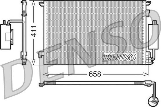 Denso DCN20034 - Condensator, climatizare aaoparts.ro