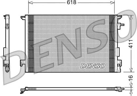 Denso DCN20031 - Condensator, climatizare aaoparts.ro