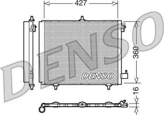 Denso DCN21009 - Condensator, climatizare aaoparts.ro