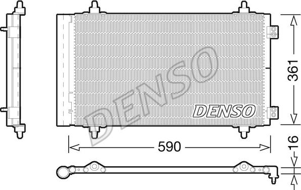 Denso DCN21018 - Condensator, climatizare aaoparts.ro