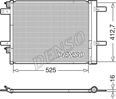 Denso DCN21022 - Condensator, climatizare aaoparts.ro