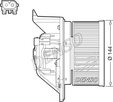 Denso DEA05005 - Ventilator, habitaclu aaoparts.ro