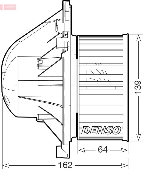 Denso DEA05011 - Ventilator, habitaclu aaoparts.ro