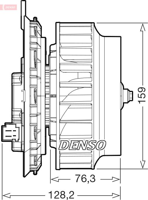 Denso DEA17016 - Ventilator, habitaclu aaoparts.ro