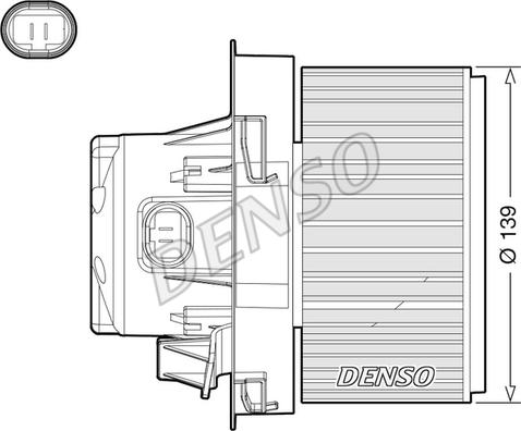Denso DEA21012 - Ventilator, habitaclu aaoparts.ro