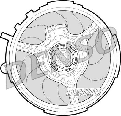 Denso DER09061 - Ventilator, radiator aaoparts.ro