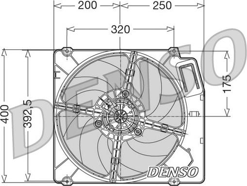 Denso DER01003 - Ventilator, radiator aaoparts.ro