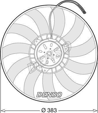 Denso DER02009 - Ventilator, radiator aaoparts.ro