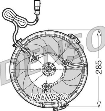 Denso DER02005 - Ventilator, radiator aaoparts.ro