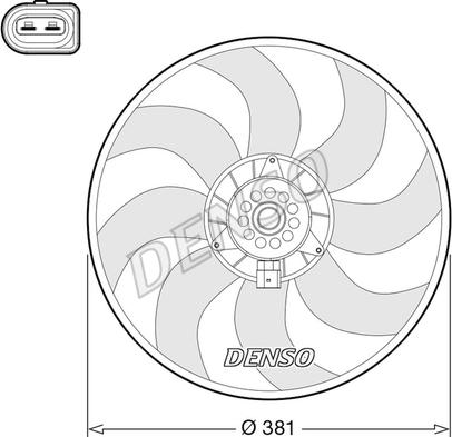 Denso DER02006 - Ventilator, radiator aaoparts.ro