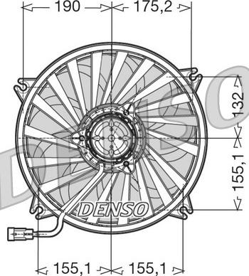 Denso DER07005 - Ventilator, radiator aaoparts.ro