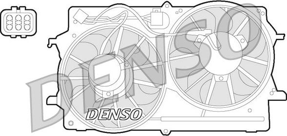 Denso DER10007 - Ventilator, radiator aaoparts.ro