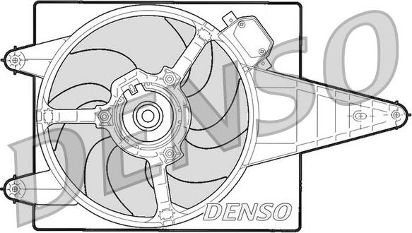Denso DER13204 - Ventilator, radiator aaoparts.ro