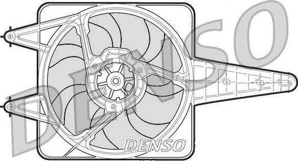 Denso DER13203 - Ventilator, radiator aaoparts.ro