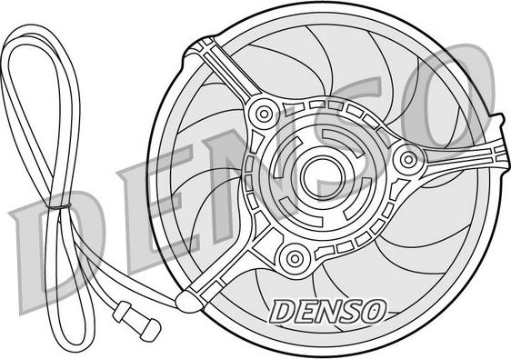Denso DER32008 - Ventilator, radiator aaoparts.ro