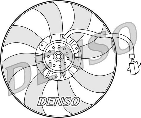 Denso DER32007 - Ventilator, radiator aaoparts.ro